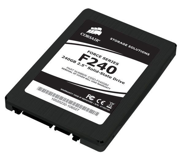 Corsair Launches 60GB, 120GB, and 240GB Force Series Solid-State Drives 6 ForceSeries SSD F240 angled