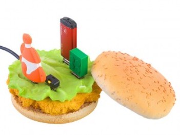 Usb Hub Penggugah Selera 3 USBChickenBurger