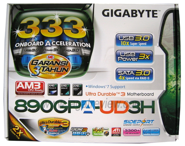 Gigabyte 890GPA-UD3H: Dengan Graphics Onboard Terkencang 1 Gigabyte 01 kardus R