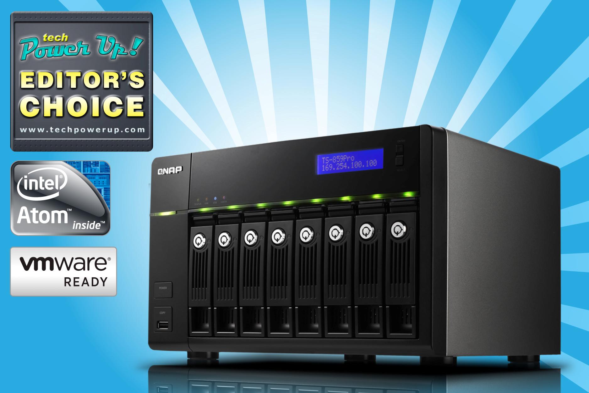 QNAP TS 859 Pro Menangkan Editor’s Choice dari TechPowerUp 10 QNAP