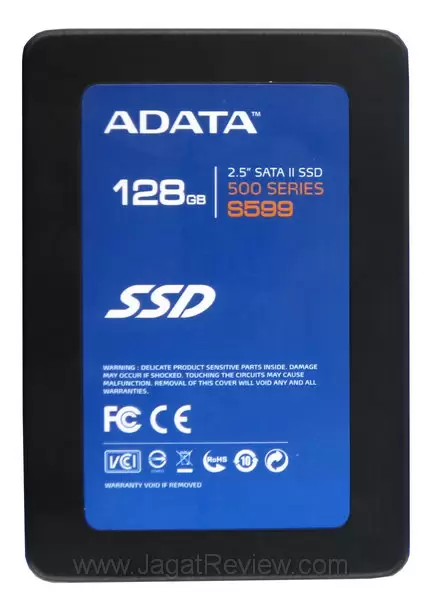 ADATA S599 128 GB: Debut SandForce ADATA 13 ADATA S599 tampak depan