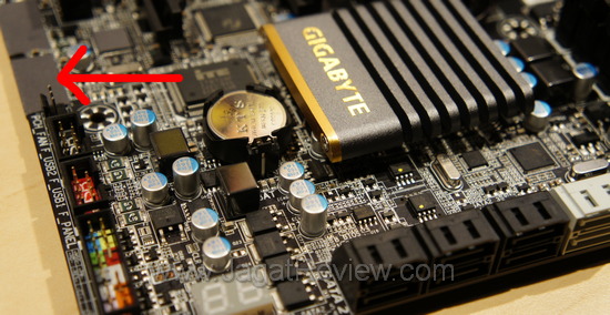 Gigabyte P67A-UD7 covered and SATA Gigabyte P67A UD7 covered and SATA