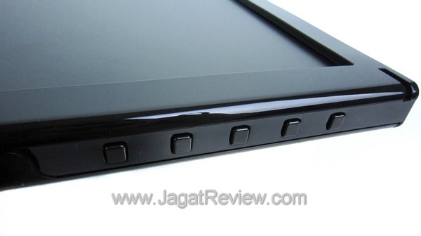 Tombol-tombol OSD terletak di sisi bawah acer p206hl osd