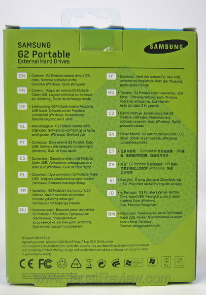 Samsung G2 Portable 500 GB Kotak Belakang Samsung G2 Portable 500 GB Kotak Belakang