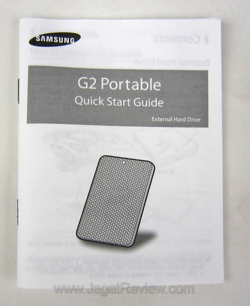 Samsung G2 Portable 500 GB Quick Start Guide Samsung G2 Portable 500 GB Quick Start Guide