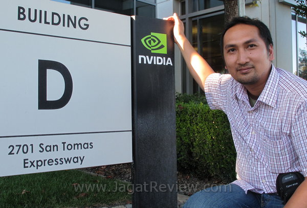 Yap, JagatReview benar-benar hadir di kantor pusat NVIDIA, di San Tomas Espressway, USA. kedatangan
