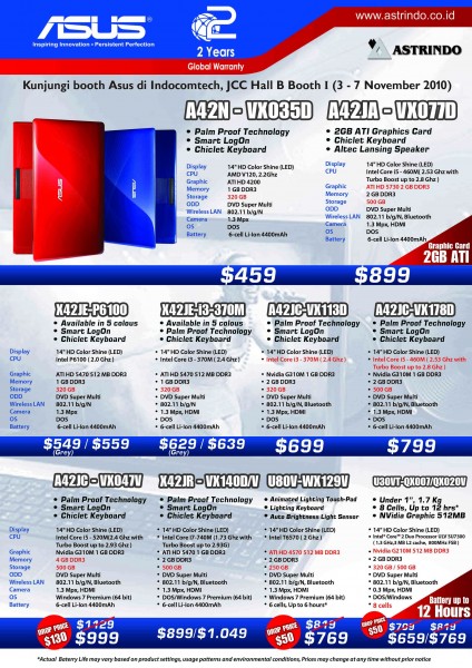 Asus Promo komputer