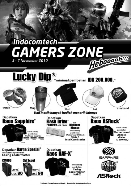 Flyer Gamers Zone Indocomtech