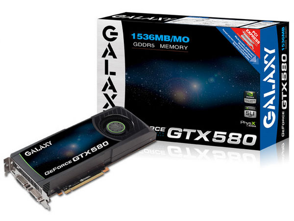 Galaxy GeForce GTX 580 (772-4008) Galaxy GeForce GTX 580 772 4008