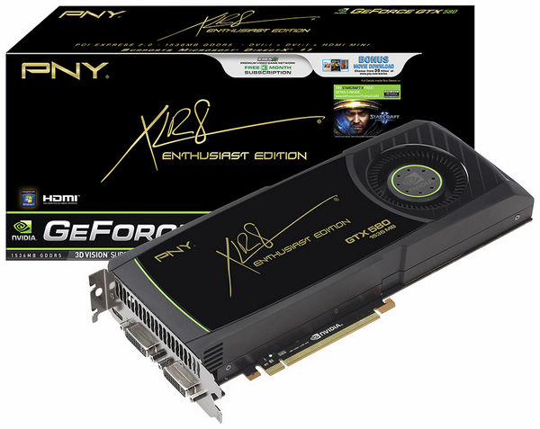 PNY GeForce GTX 580 Enthusiast Edition 772 4008
