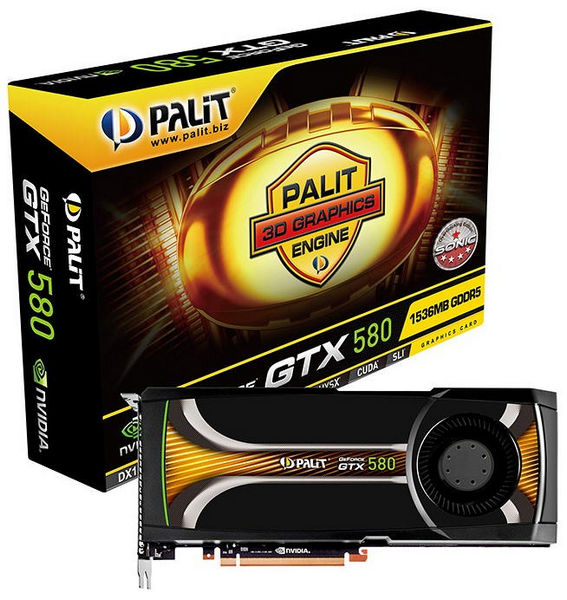 Palit GeForce GTX 580 Sonic (835-4200) Palit GeForce GTX 580 Sonic 835 4200