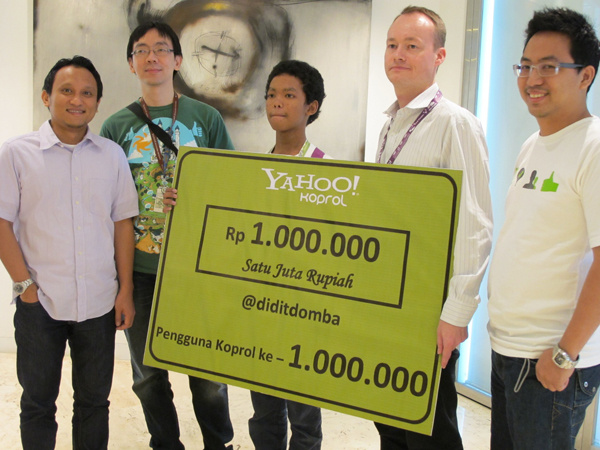 Pengguna Yahoo! Koprol Tembus Angka 1 Juta 1 Yahoo koprol 1 juta