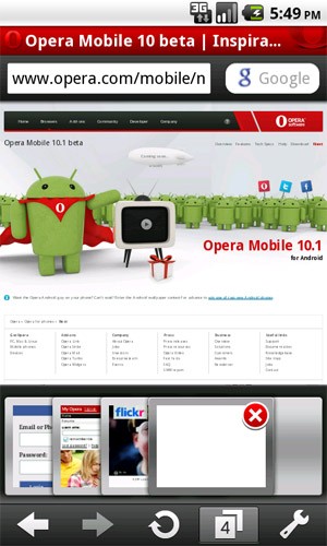 Opera Mobile 10.1 Beta Untuk Android Siap Di-download 11 opera mobile 10 1 android