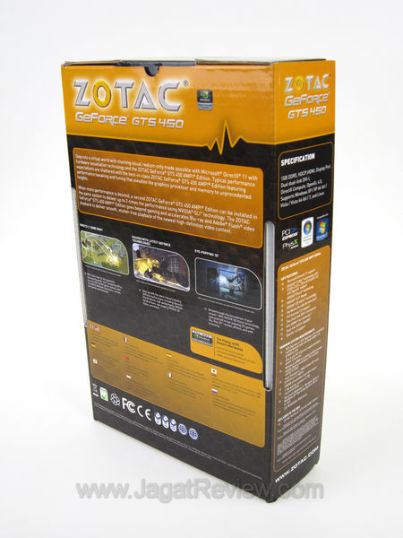 zotac gts 450 amp back box zotac gts 450 amp back