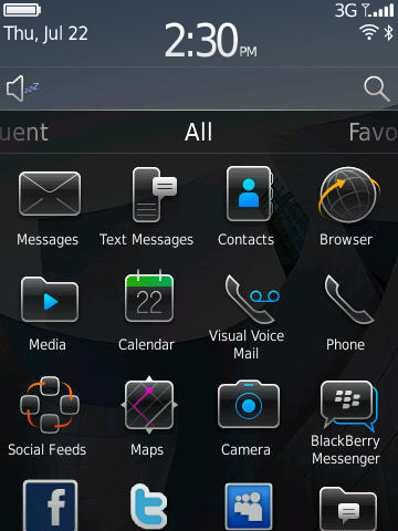 Blackberry os 6 Blackberry os 6