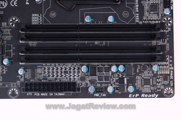 GigabyteP67A UD4 MemorySlot Overview