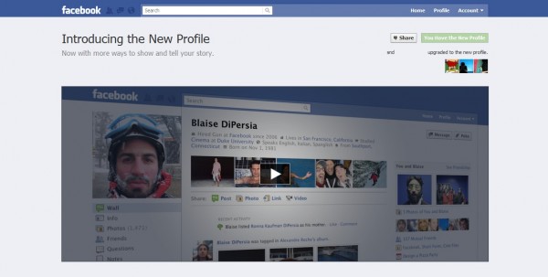 facebook profile baru introducing the new profile