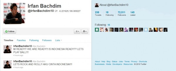 irfan bachdim twitter irfan bachdim twitter