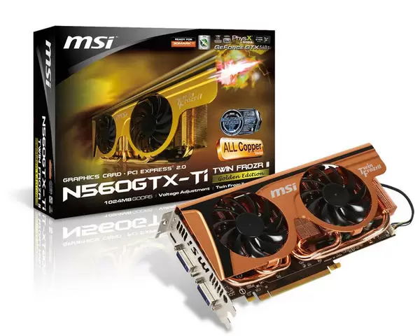 Parade NVIDIA GeForce GTX 560 Ti dari Berbagai Produsen 18 MSI N560GTX Ti Twin Frozr II Golden Edition 900 4200 edited