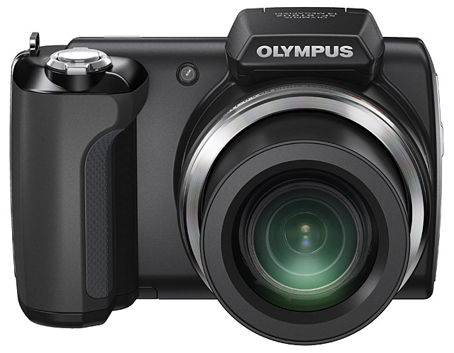 Tiga Kamera 3 Dimensi Olympus 8 SP610UZ Front BLACK