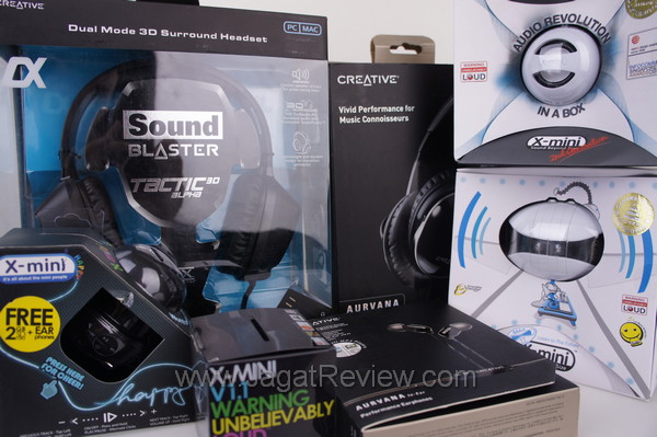Unboxing: Sound Blaster Tactic 3D Alpha, Creative Aurvana Live! & Aurvana in-ear, dan X-Mini 7 unboxing creative sound blaster xmini 001