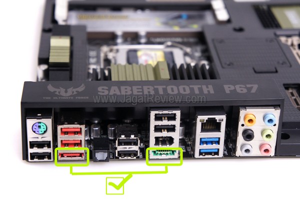 SONY DSC ASUS Sabretooth P67 Backplate