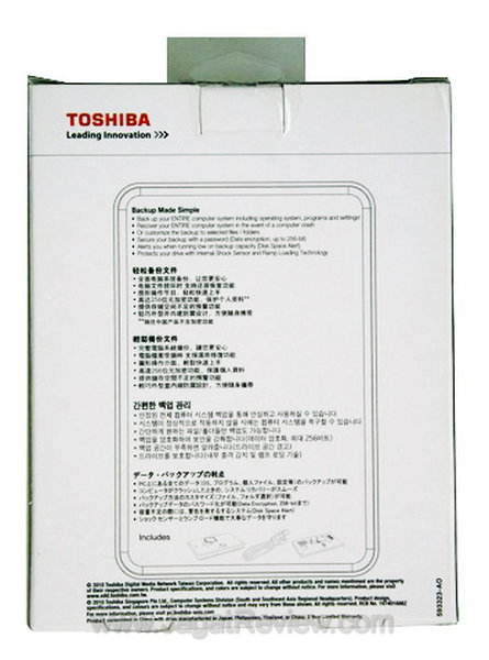 Toshiba Portable Kotak Penjuala belakangn