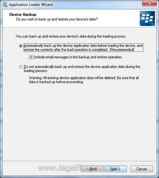 Tutorial Upgrade OS BB langkah 8