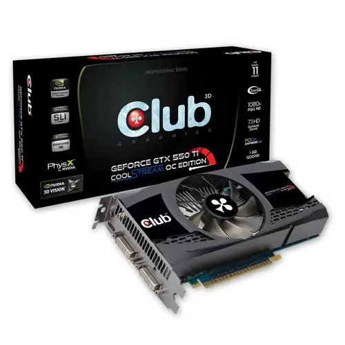 Club3D GeForce GTX 550Ti CoolStream OC Edition 920 4100 Club3D GeForce GTX 550Ti CoolStream OC Edition 920 4100