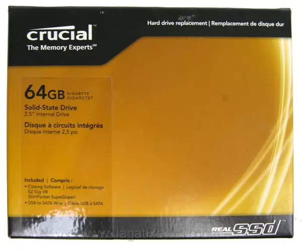 SSD Crucial RealSSD C300 64GB: Era SATA III Telah Dimulai 16 Crucial RealSSD 64GB Kotak Penjualan