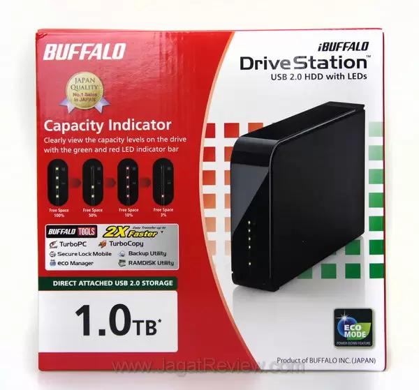 Buffalo DriveStation: HDD dengan LED 3 DriveStation LED Kotak Penjualan