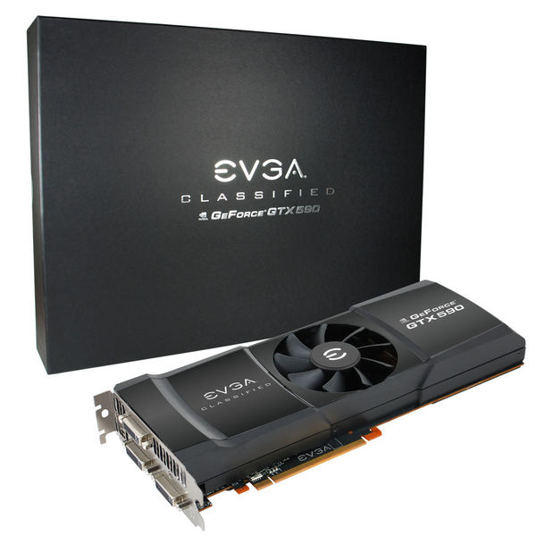 EVGA GeForce GTX 590 Classified 630 3456