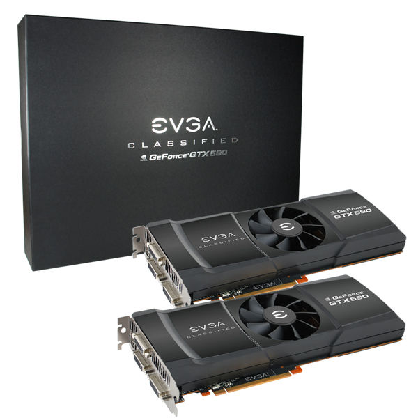 EVGA GeForce GTX 590 Classified Quad SLI 2 Pack