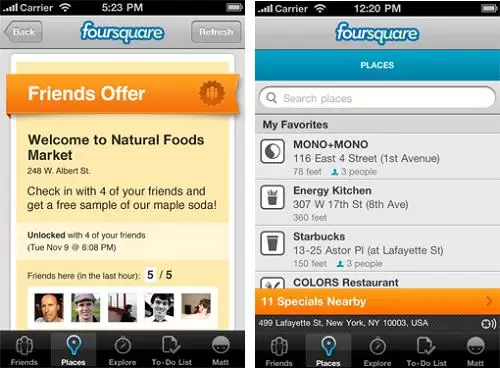 Tiga Feature Baru Foursquare yang Memotivasi Pengguna untuk  Foursquare Specials