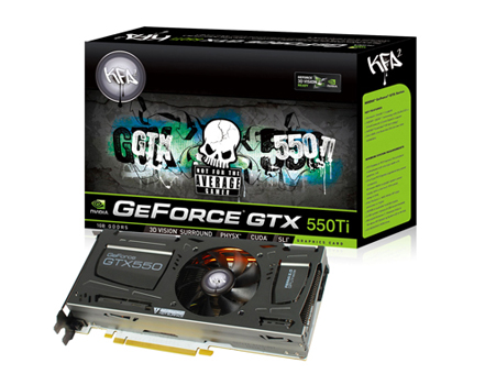 KFA2 GeForce GTX 550 Ti LTDOC White Edition 1GB PCIe 2.0 1000 4600