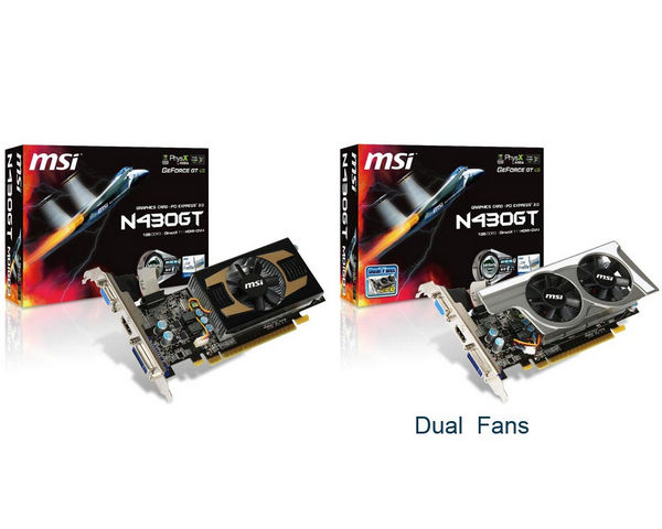 MSI N430GT MD1GD3 LP 700 1800