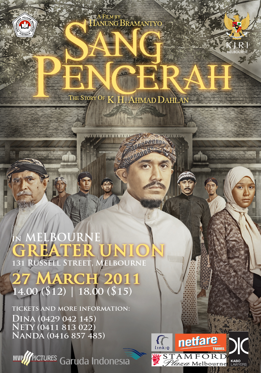 Sang Pencerah Diboyong ke Australia 4 POSTER SANG PENCERAH AUSTRALIA