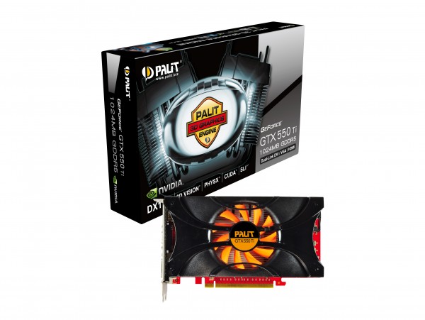 Palit GeForce® GTX 550 Ti 1024MB GDDR5 900 4100
