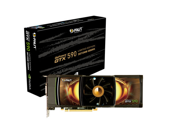 Palit GeForce® GTX 590 3072MB GDDR5 607 3414