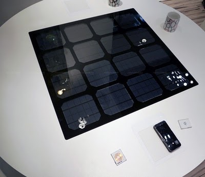 Solar Table: Charger Wireless Bertenaga Surya 8 Panasonic Solar Table
