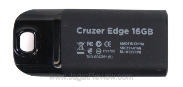 Sandisk Cruzer edge 16 GB - Belakang Sandisk Cruzer edge 16 GB Belakang