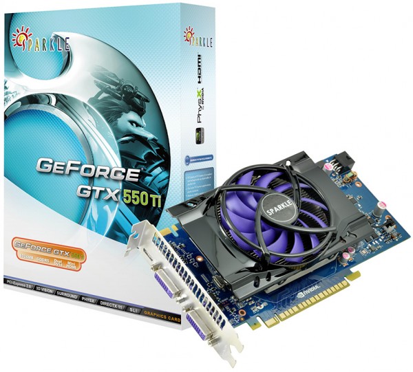 Sparkle Geforce GTX 550 Ti 900 4100 Sparkle Geforce GTX 550 Ti 900 4100