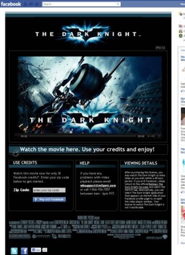 Rental Film Warner Bros. Melalui Situs Facebook 2 The Dark Knigt FB