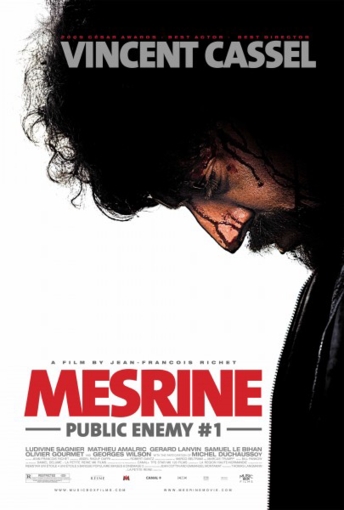 Sepak Terjang Jacques Mesrine di Public Enemy No. 1 Part 2 3 Vincent Cassel Mesrine Killer Instinct Mesrine Public Enemy No. 1 movie poster