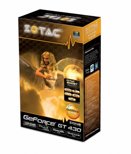 ZOTAC GeForce GT 430 ZONE 700 1600 1