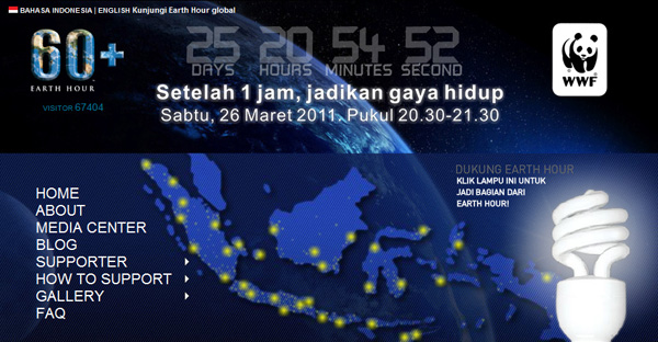 Sheraton Peringati Earth Hour 2011 5 earth hour1