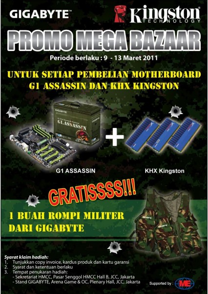 flyer G1 KHX Kingston Rompi A5 komplit