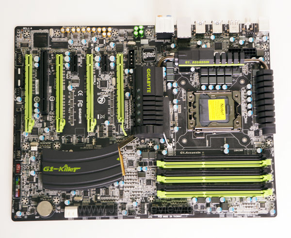 gigabyte g1 assassin board top view gigabyte g1 assassin board top view
