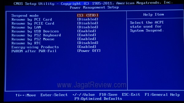 SONY DSC BIOS PowerManagementSetup