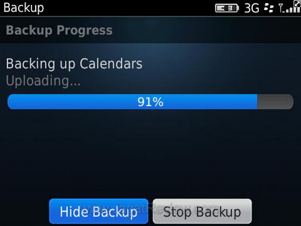 Blackberry Protect Backup Process